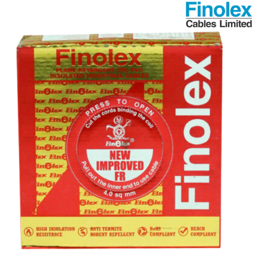 Finolex Gold 4 mm sq Wire 90Mtr